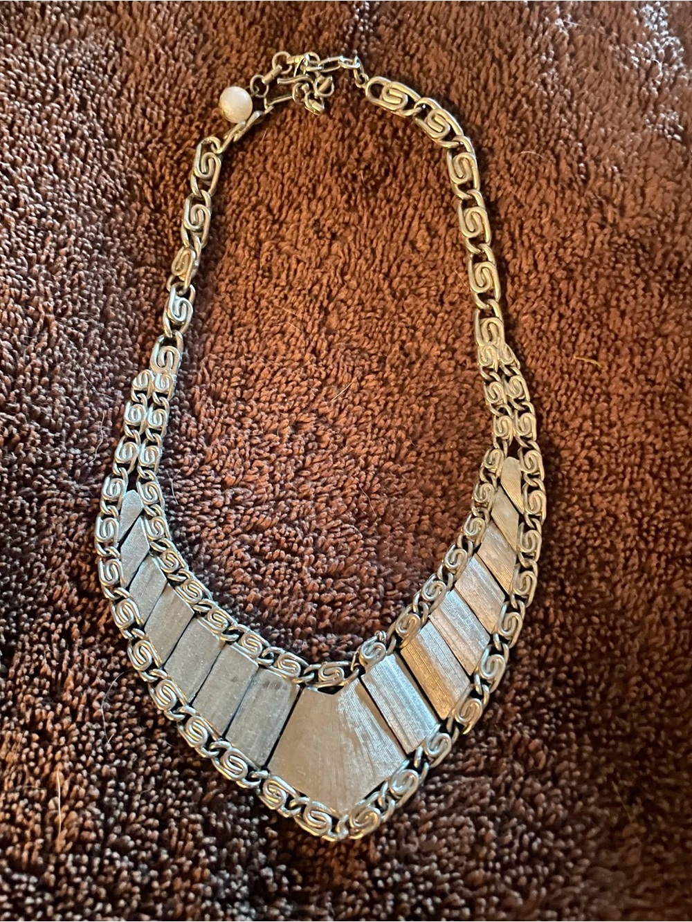 Vintage Egyptian Revival Bib Necklace